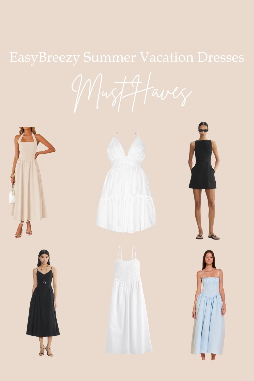 Easy Summer Vacation Dresses. 

#LTKTravel #LTKStyleTip #LTKOver40