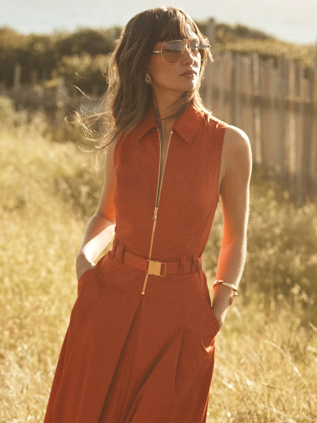 Kolton Dress in Sienna | L'AGENCE | L'Agence