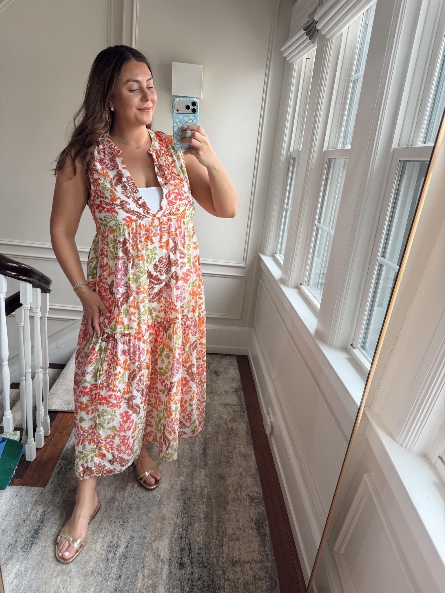 Wearing XL in swim coverup dress & 2XL long torso in swimsuit

#LTKSeasonal #LTKMidsize #LTKSwim