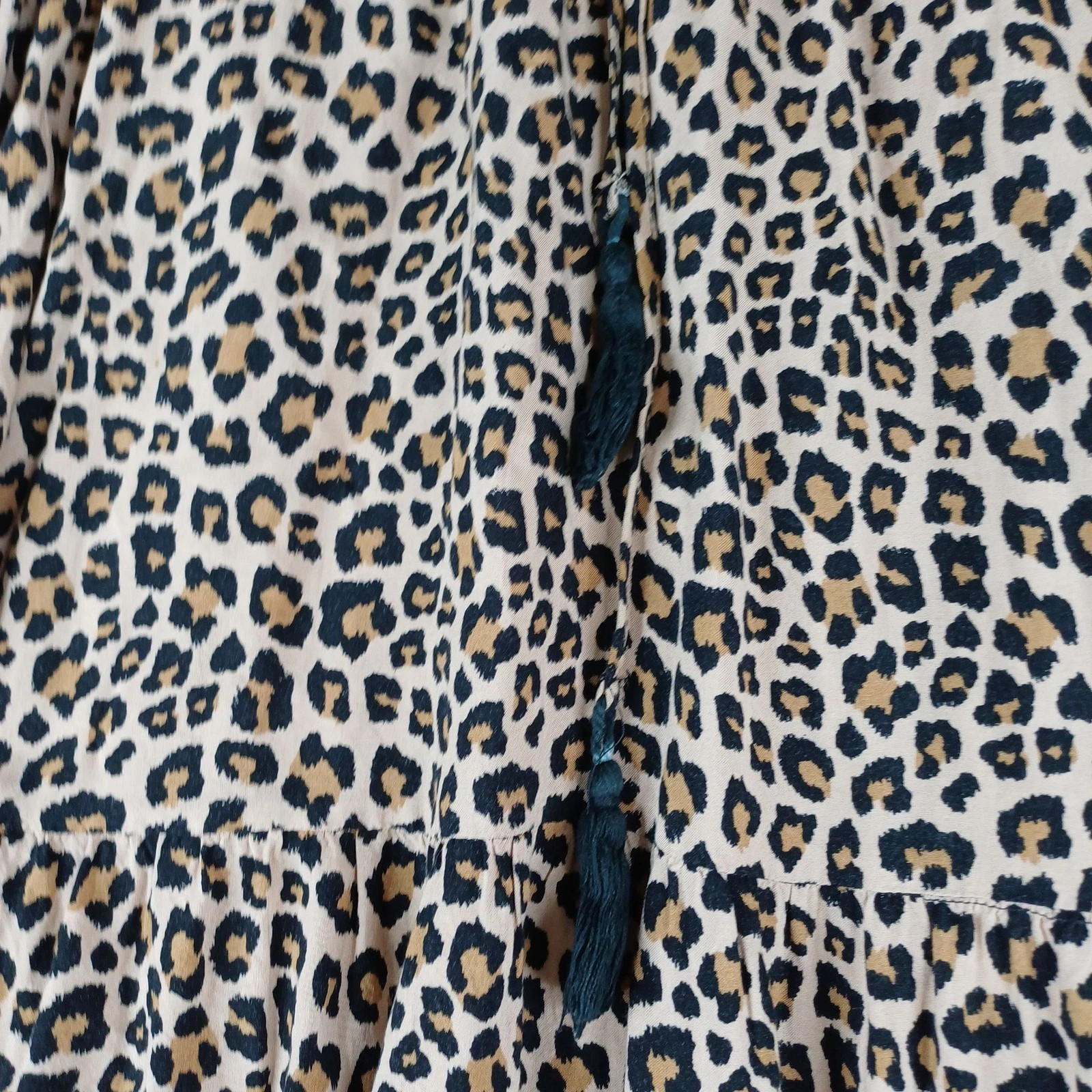 Pre-loved partnerLabel Of Love Skirt Womens M Brown Black Leopard Print Maxi Tiered Tassel Casual | eBay AU