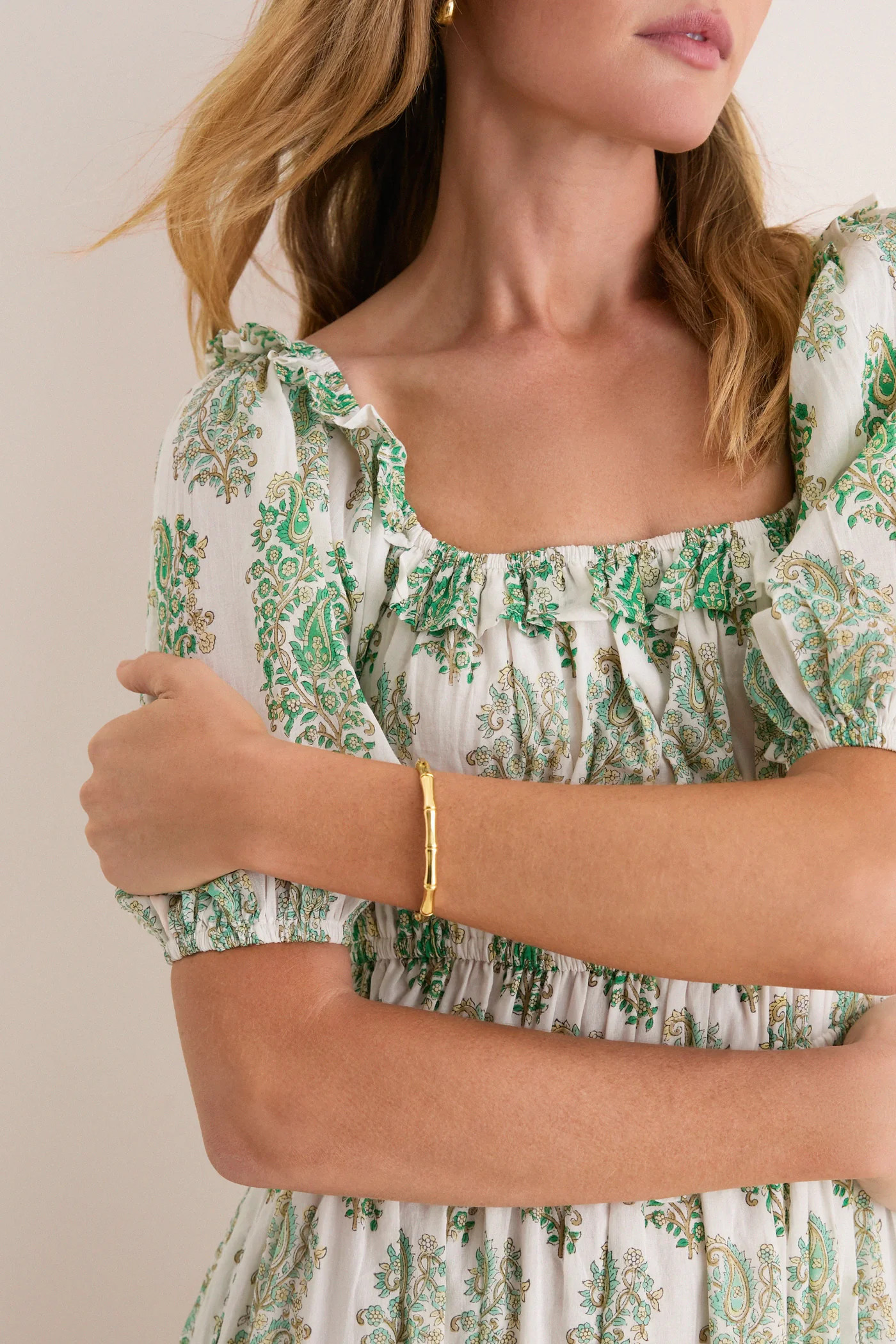 Gold Bamboo Nellie Bracelet | Tuckernuck (US)