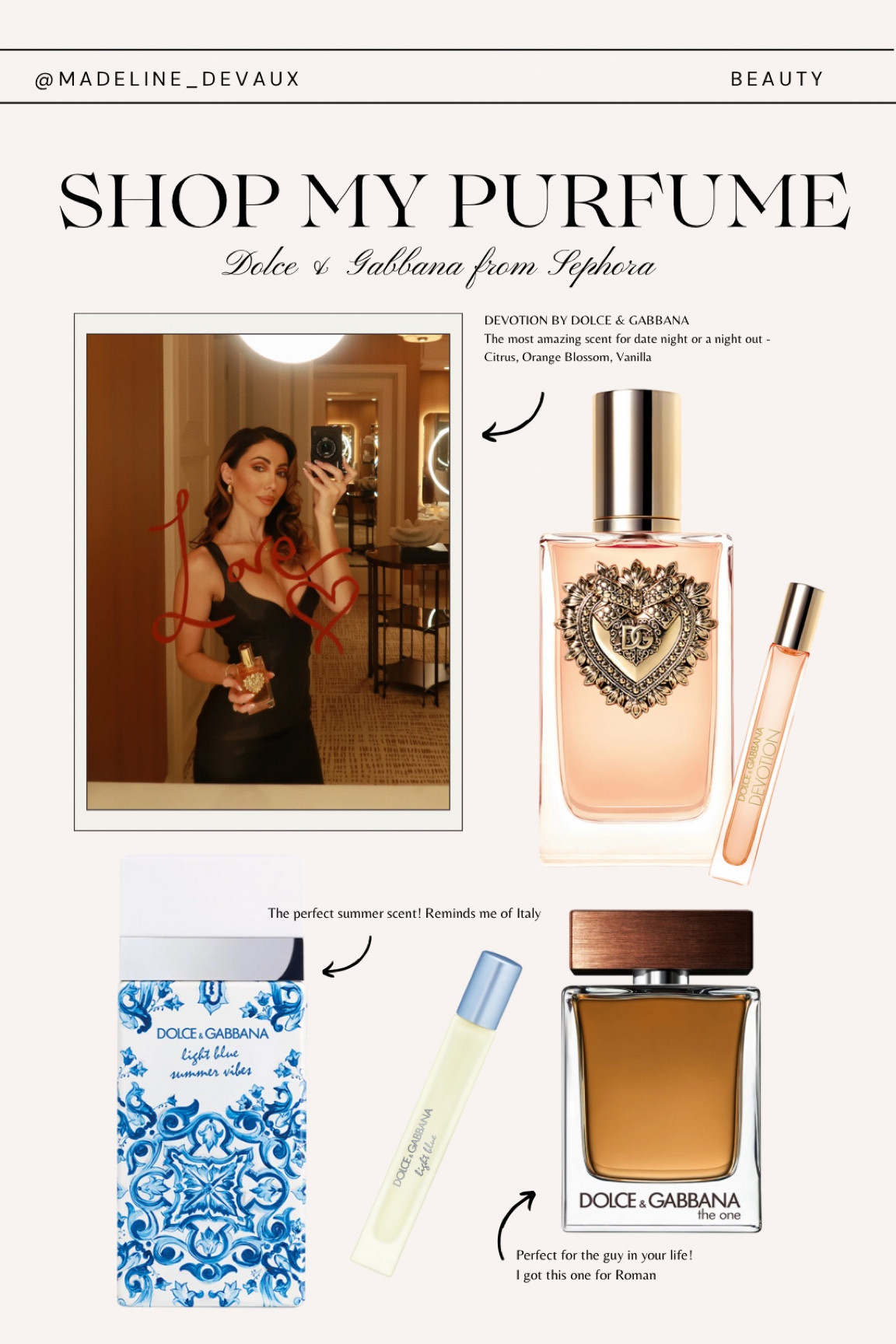 Loving these Dolce & Gabbana fragrances from Sephora #DGDevotion #DGBeauty #Sephoraa