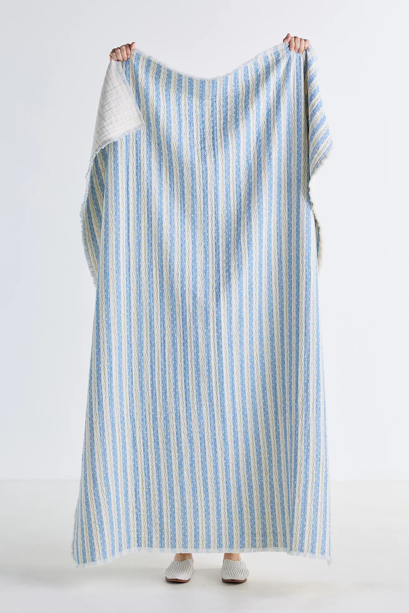 Ana Cotton Gauze Woven Throw Blanket | Anthropologie (US)
