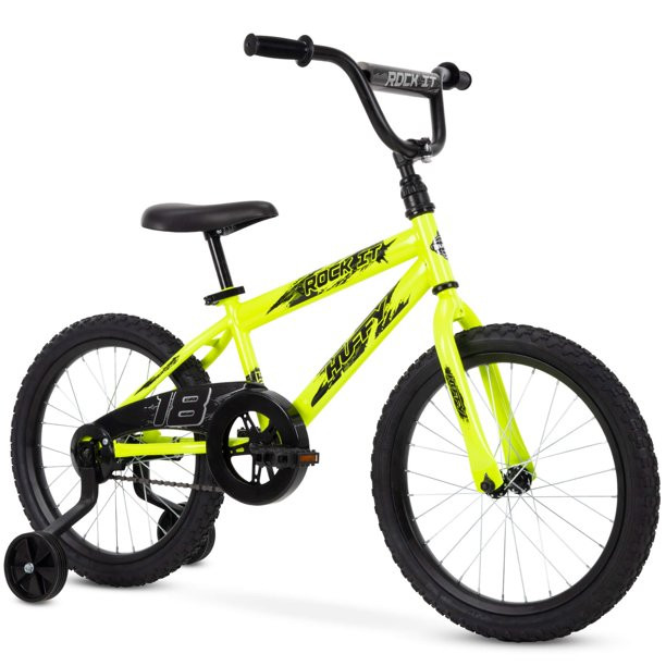Huffy 18-Inch Rock It Boys Bike, Neon Powder Yellow | Walmart (US)
