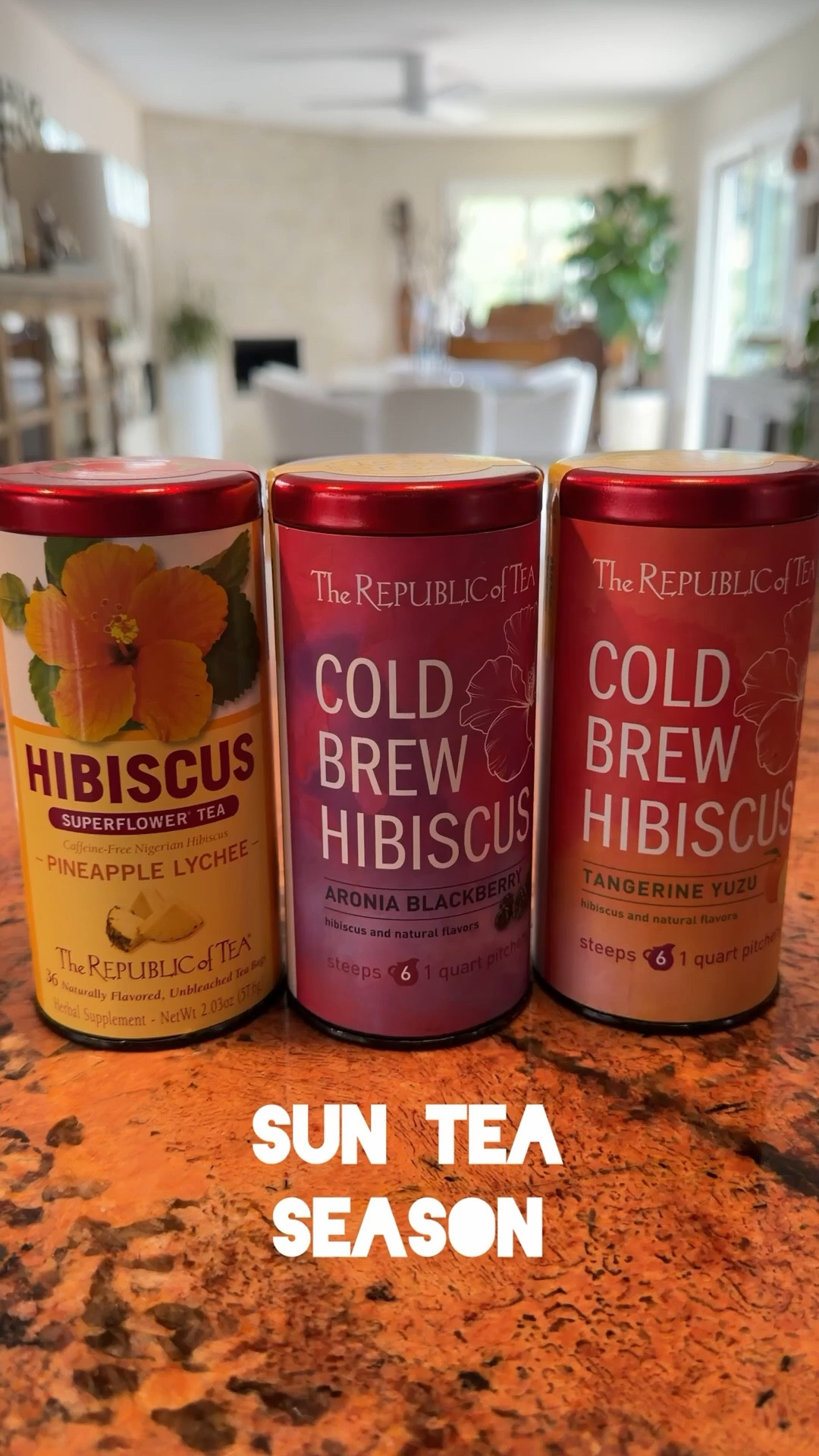 My husband and I love herbal tea, and when we were in London a few months ago, we discovered a cold-infused blend from Fortnum & Mason that we absolutely loved. I’ve been searching ever since but hadn’t found anything that quite compared… until now.

The Hibiscus Pineapple Lychee from The Republic of Tea is so good—refreshing, flavorful, and perfect for everyday sipping. I just ordered a few more flavors to try! 
