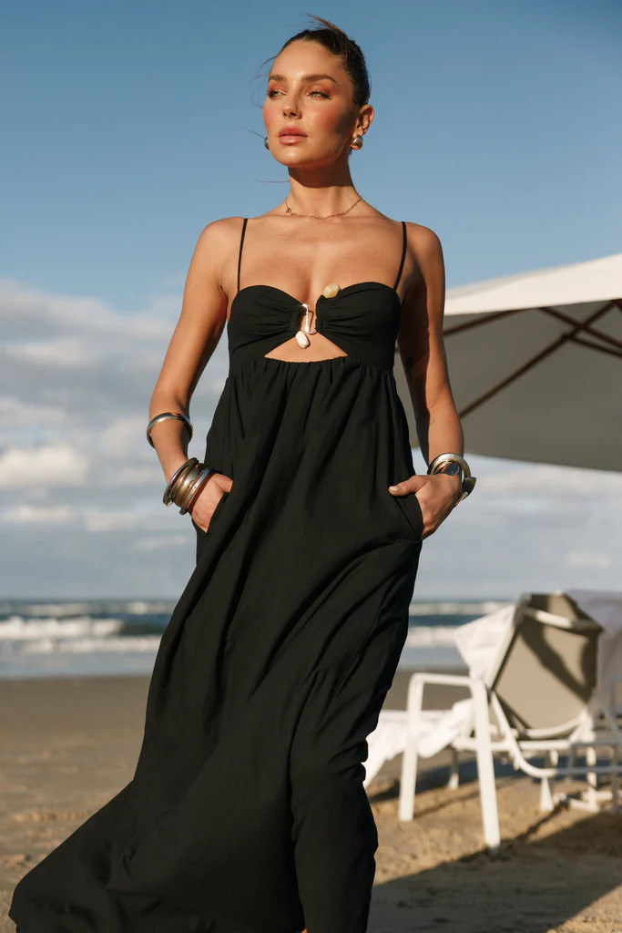 Tanala Maxi Dress - Black | Petal & Pup (US)