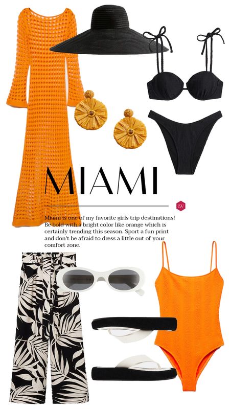 What to pack for Miami! Think pops of color and fun summer prints! 🧡

#LTKStyleTip #LTKSeasonal