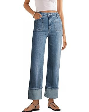 EVALESS Women's High Waisted Wide Leg Jeans | Amazon (US)