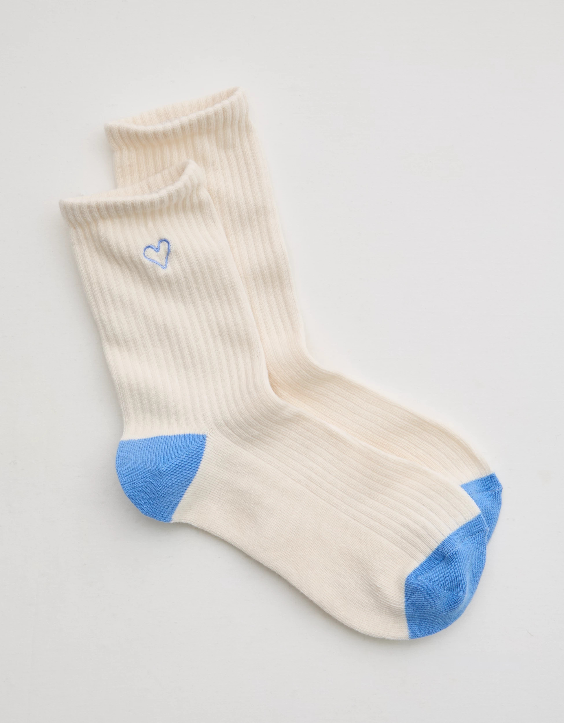 Aerie Ribbed Cotton Crew Socks | Aerie