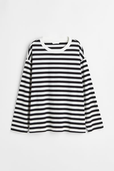 Long-sleeved jersey top | H&M (UK, MY, IN, SG, PH, TW, HK)