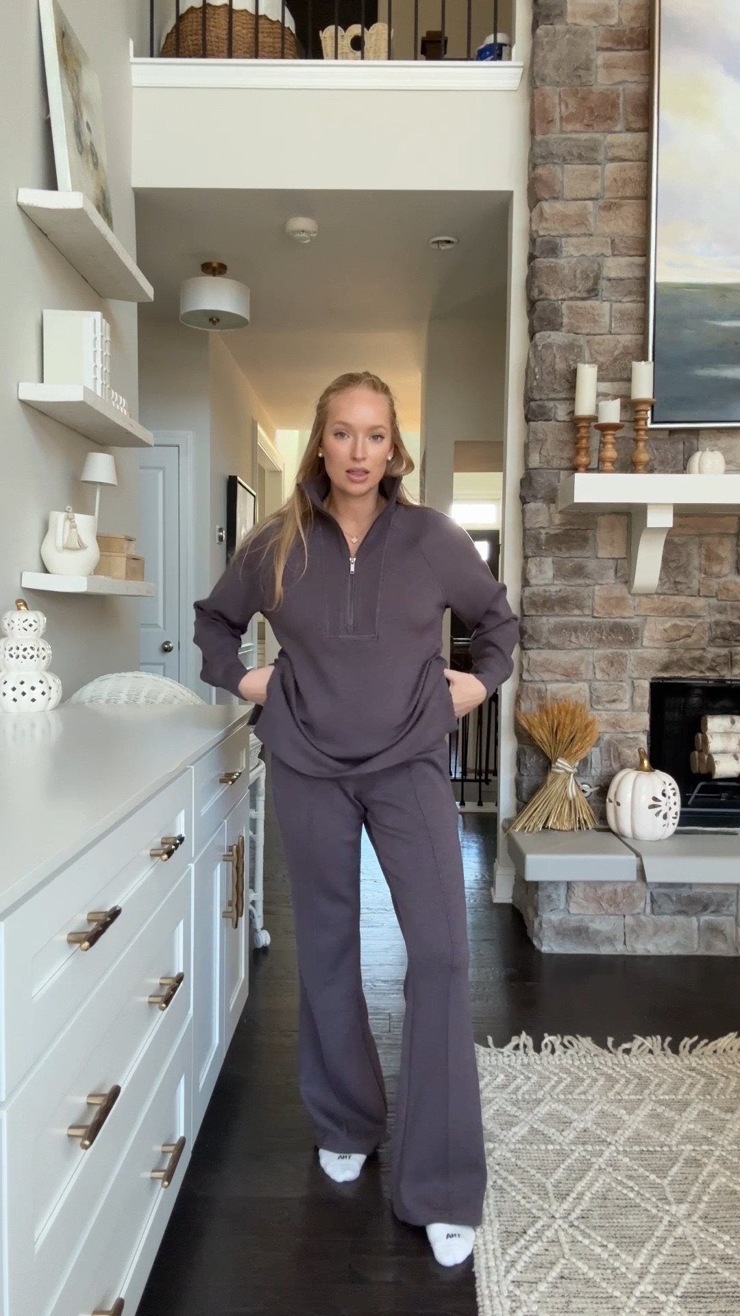 Give me all the cozy sets! This one has a warmer brushed lining and the top is perfect to wear with leggings if you like extra length in the back! Wearing a size small. Use code AMANDAJOHNXSPANX for 15% off your first order  

#LTKootd #LTKActive #LTKmomlife