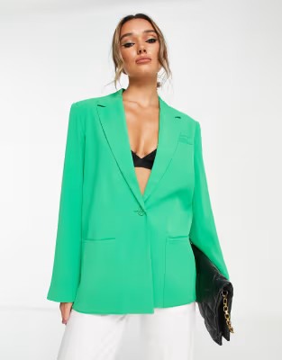 NA-KD x Melissa Bentsen – Oversize-Blazer in Grün | ASOS | ASOS (Global)
