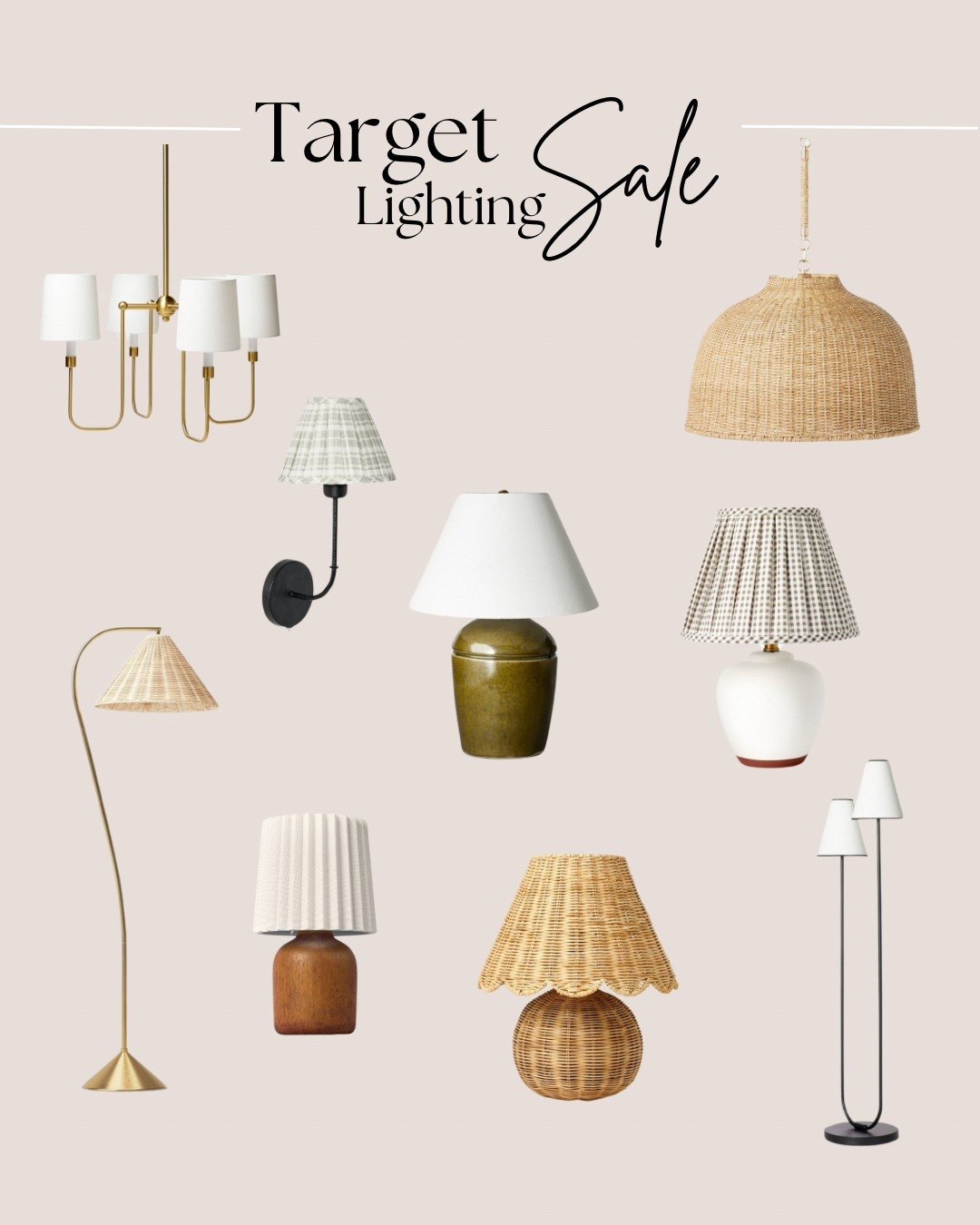 Circle week lighting sale! 30-40% off floor lamps, table lamps & chandeliers!
Rattan seagrass pendant, gooseneck floor lamp, gingham lamp, scallop lamp, gingham sconce, target circle week decor, home decor sale

#LTKSaleAlert #LTKHome #LTKFindsUnder100