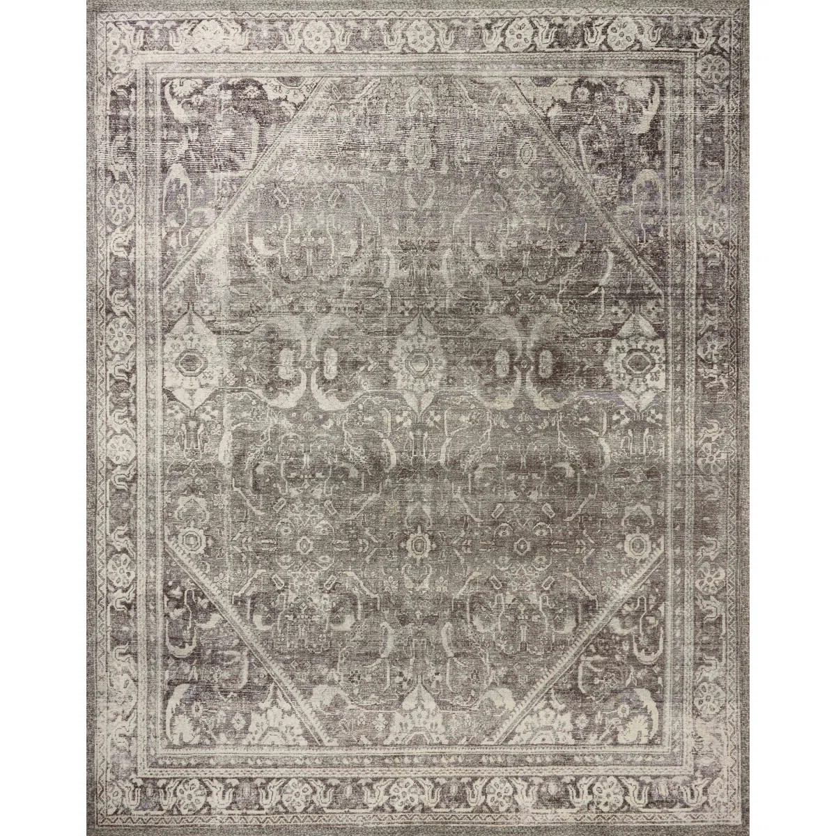 Magnolia Home by Joanna Gaines x Loloi Wimberly Ink / Bone Area Rug | Wayfair North America