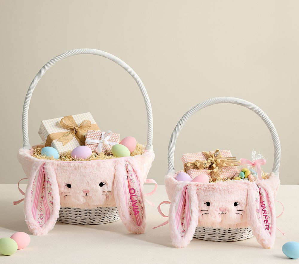 LoveShackFancy Bunny Fur Easter Basket Liners | Pottery Barn Kids