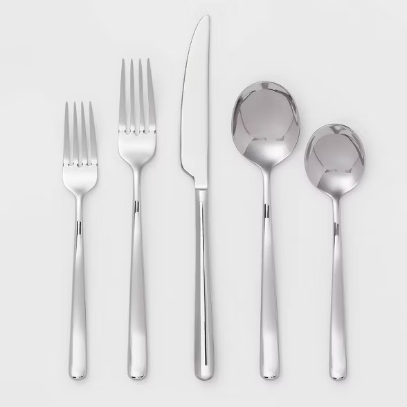 20pc Stainless Steel Greenville Mirrored Silverware Set - Threshold™ | Target