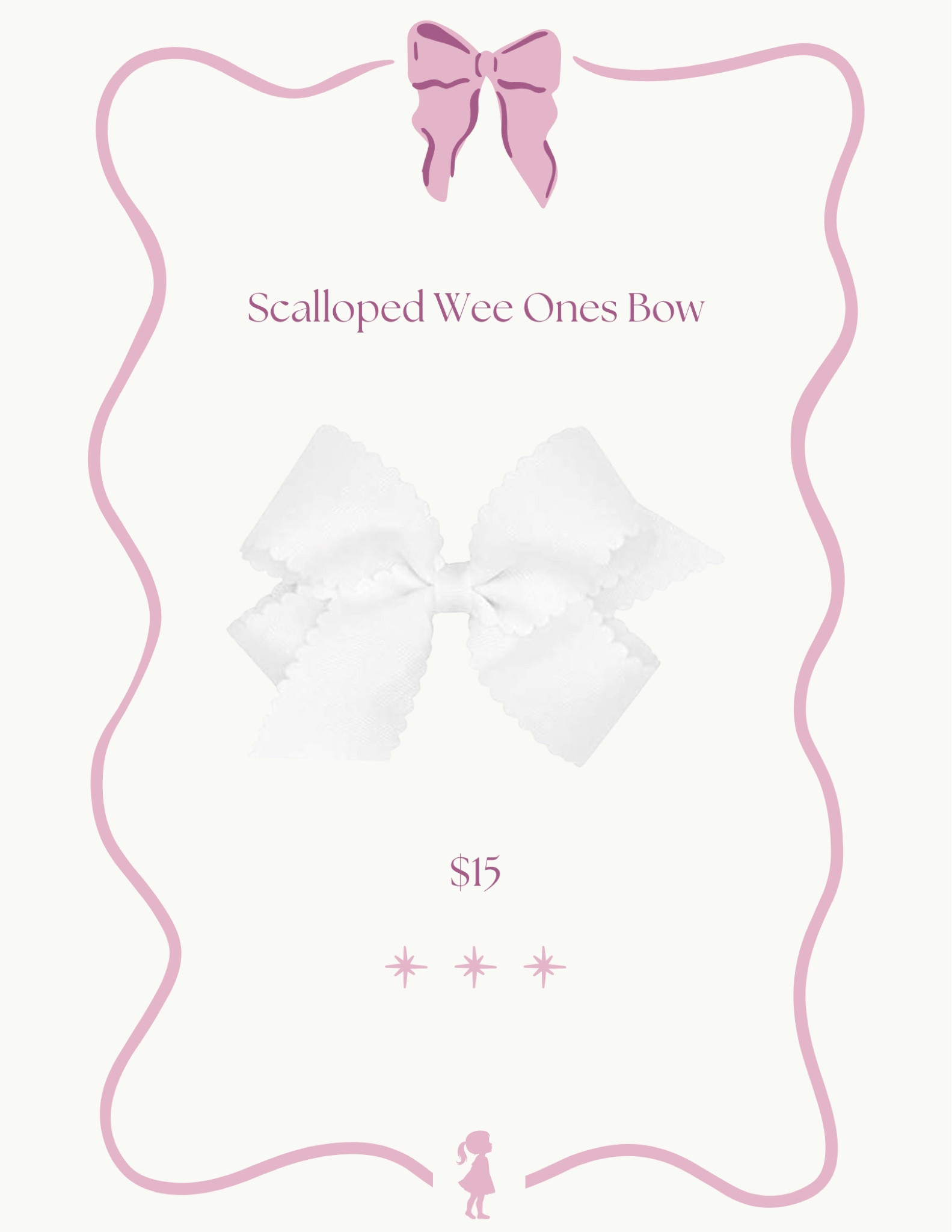 Just the perfect little scalloped bow

#LTKBaby #LTKKids