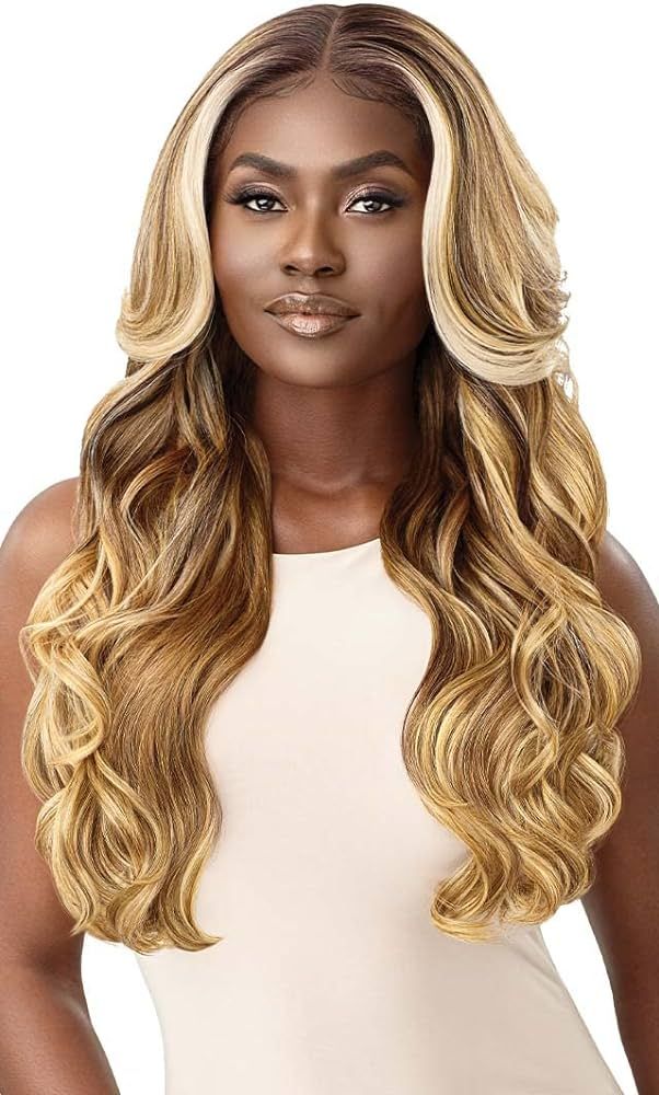 Outre Perfect Hairline Synthetic 13X6 HD Lace Front Wig - ETIENNE (Color:DRFFRDVV) | Amazon (US)