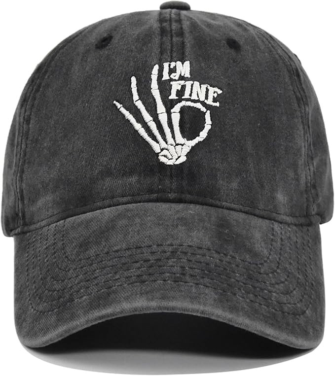 Unisex Halloween Baseball Cap, Adjustable Embroidered Vintage Washed Dad Hats for Men Women | Amazon (US)