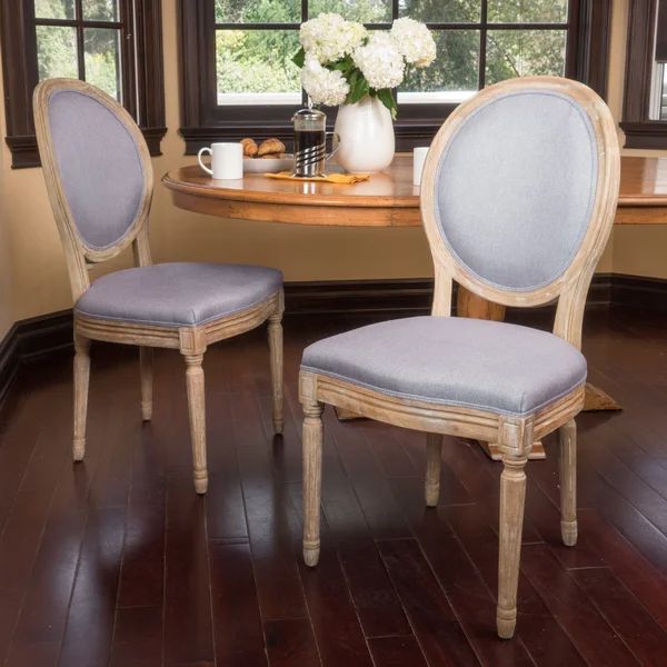 Jair Upholstered King Louis Back Side Chair (Set of 2) | Wayfair North America