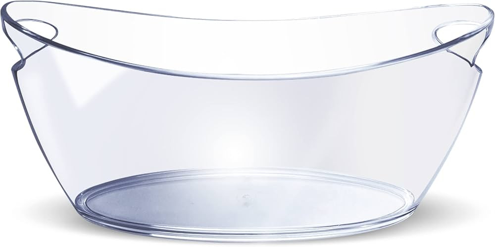 Ice Bucket - Ice Buckets for Parties - Clear Acrylic Champagne Bucket with Easy-to-Carry Handles - L | Amazon (US)