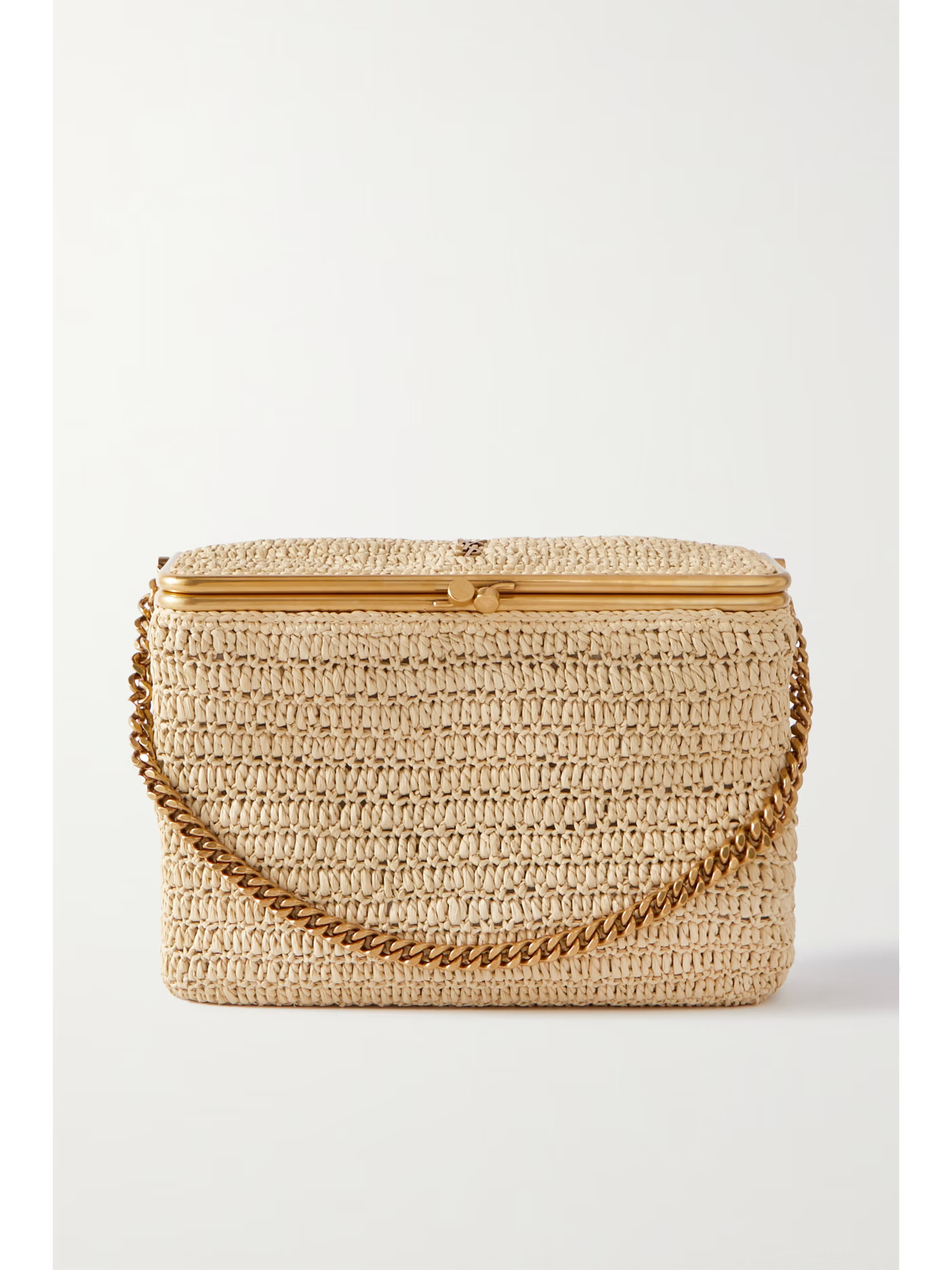 Fanny embellished raffia shoulder bag | NET-A-PORTER (UK & EU)