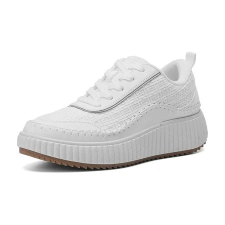 DREAM PAIRS Women Chunky City Tweed Comfortable Casual Platform Fashion Sneakers. | Walmart (US)