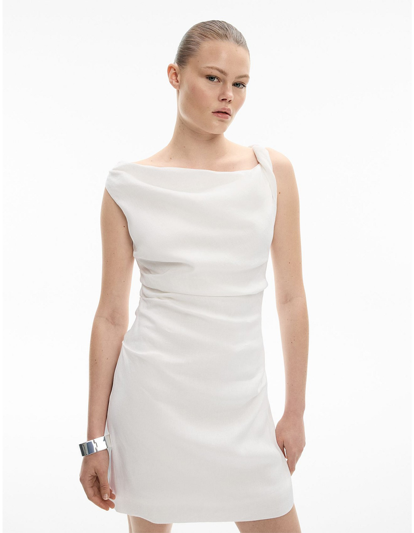 Twist Asymmetric Mini Dress | David Jones (Australia & New Zealand)