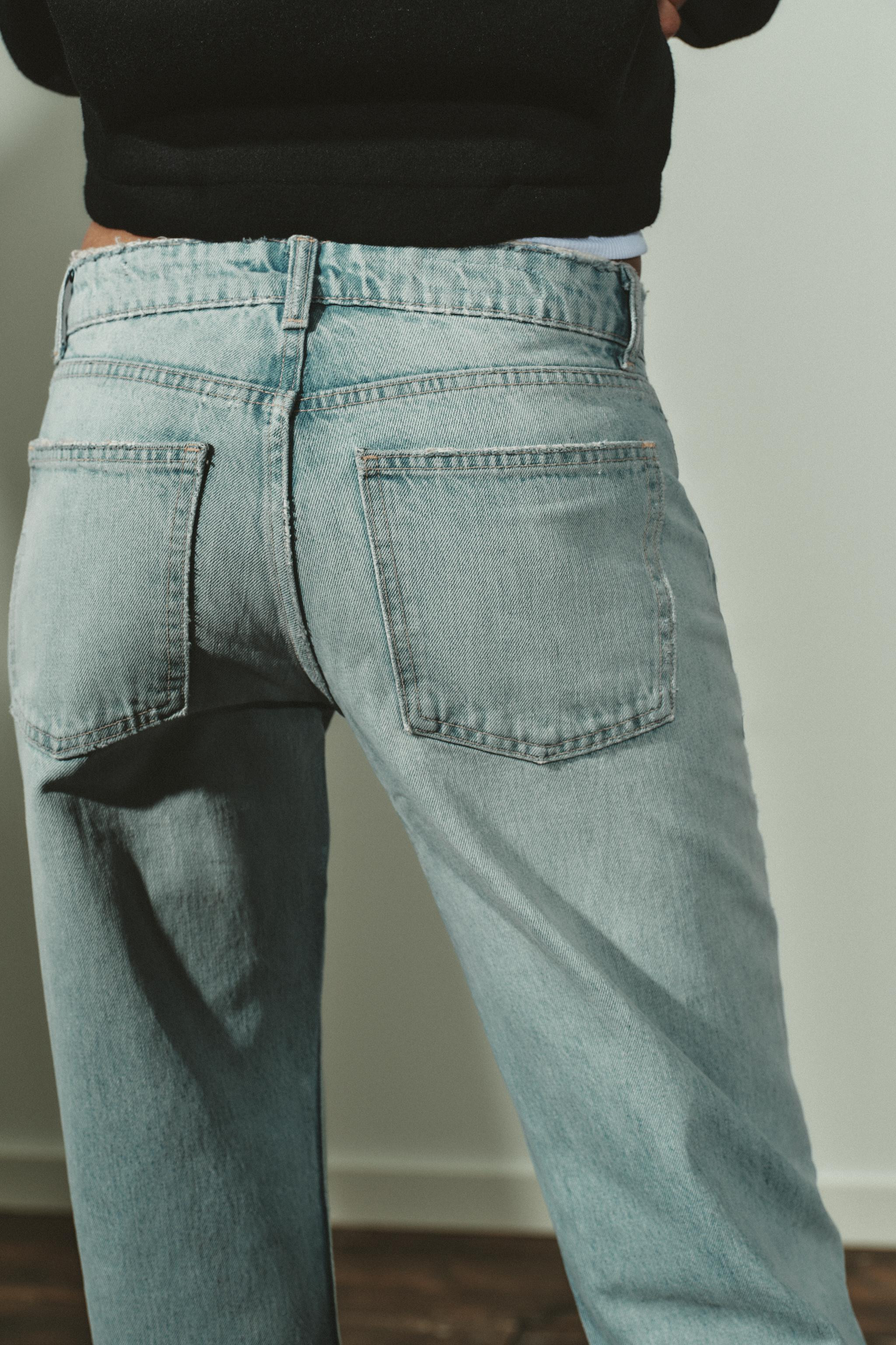 TRF WIDE LEG LOW RISE JEANS | Zara US