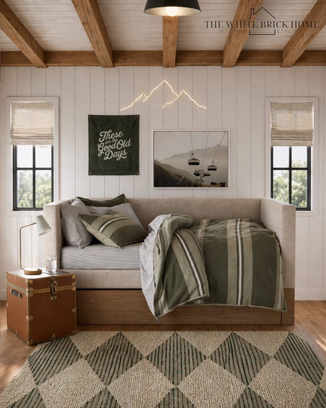 Where cozy meets cool 😎🏔️ This teen boys room blends rugged textures, warm woods, and laid-back layers for a space that feels equal parts chill zone and personal retreat. From the mountain glow to the earthy tones, every detail keeps it grounded, comfortable, and effortlessly styled.

Boys room, boys bedroom, kids room, kids room design, boys room decor, boys room ideas, mountain bedroom, boys room rug, boys room bed, boys room bedding, boys room wall art, boys room design, boys room decor, boys room wall art, teen boy, mountain bedroom 

#LTKKids #LTKHome #LTKSaleAlert