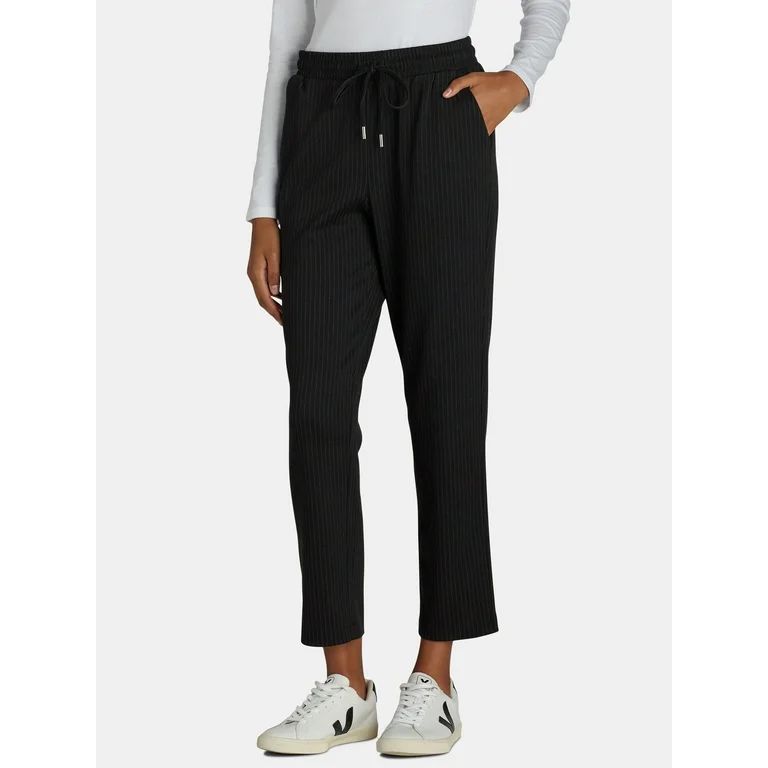 Time and Tru Women's Pull-On Knit Drawstring Pants, 28" Inseam, Sizes XS-XXXL - Walmart.com | Walmart (US)