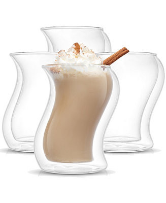Pivot Double Wall Coffee Glasses, Set of 4 | Macy's
