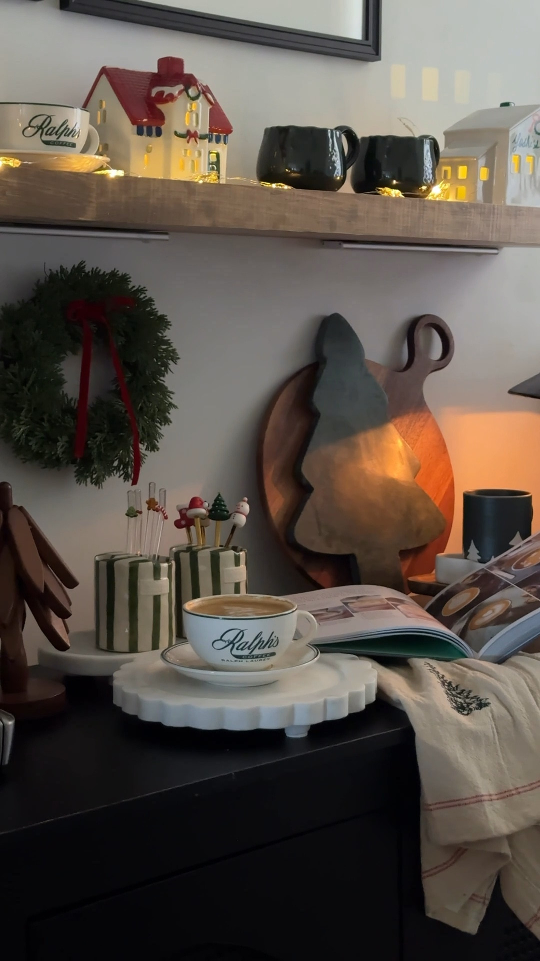 A warm cup of Christmas joy from my cozy little coffee bar 
#christmascoffeebar #holidaylatte #cozychristmas #festivecoffee #ralphlaureninspired #holidayaesthetic #homewithyoshi

#LTKmorningroutine #LTKHome #LTKHoliday