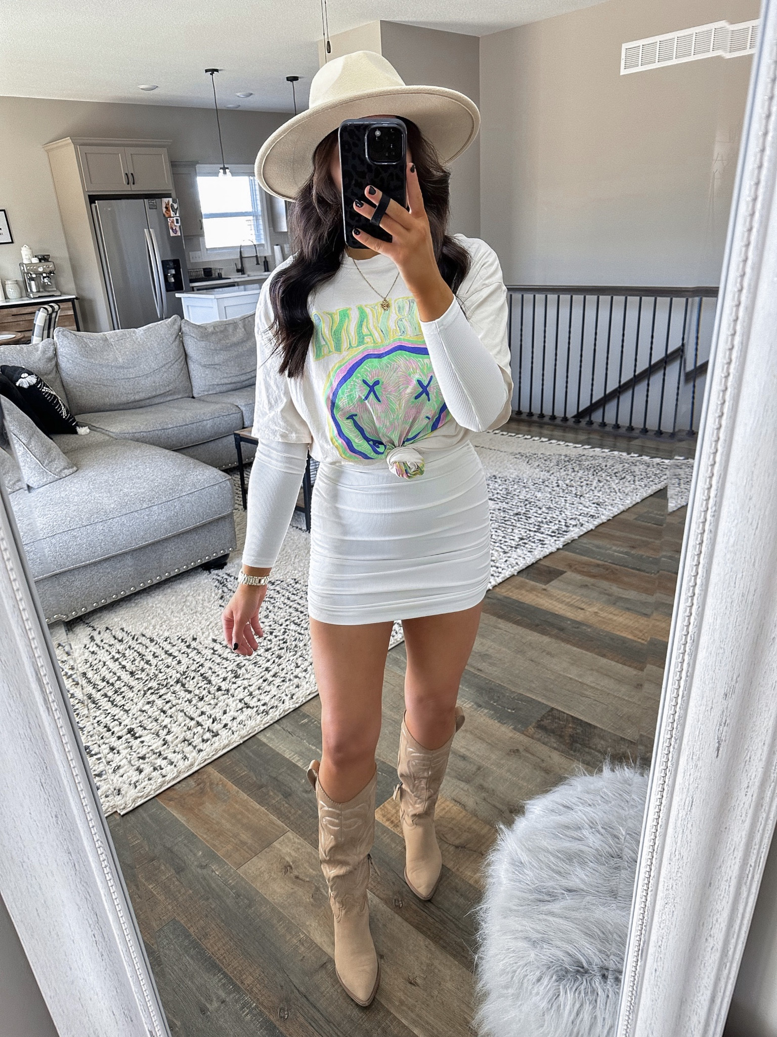 princess polly baby blue dress Styling a Duster Jacket with a Bodycon Dress & Sock Boots – Meagan's Moda main image 0