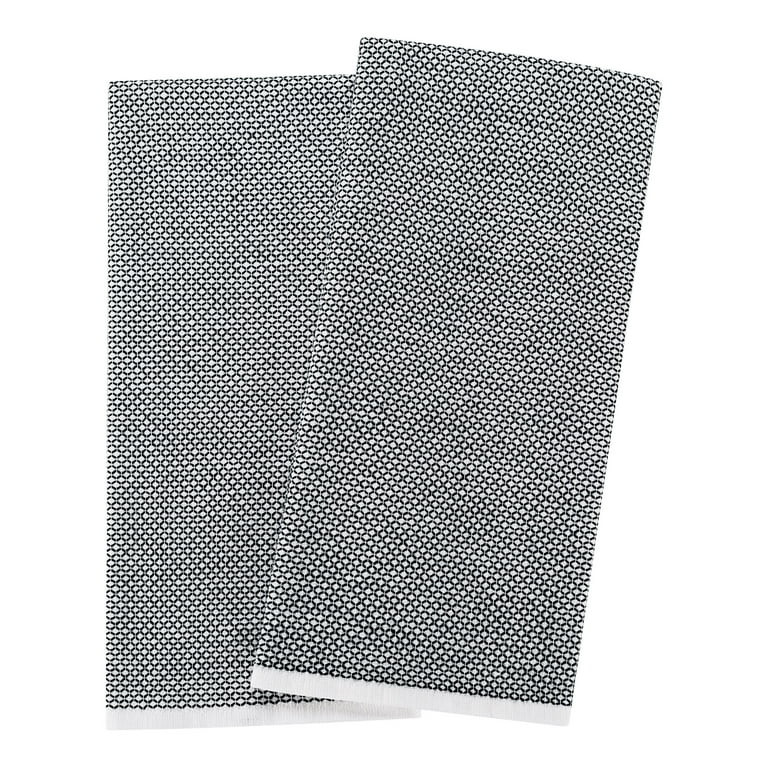 Better Homes & Gardens 2-Piece Oversized Woven Kitchen Towel Set, Rich Black | Walmart (US)