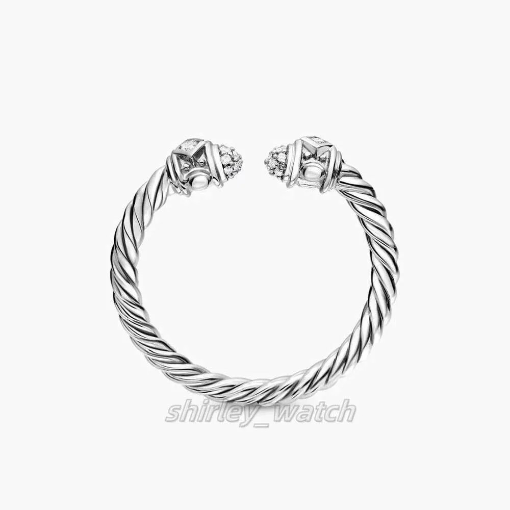 Save Big on Bulk  Retro Twisted Rope Plated Silver Man Womens Designer Jewelry Couple Diamond Lux... | DHGate
