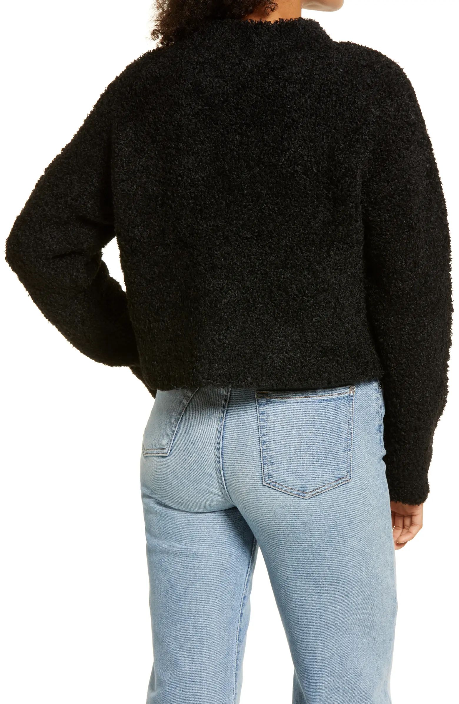 Halogen® Crop Bouclé Sweater | Nordstrom | Nordstrom
