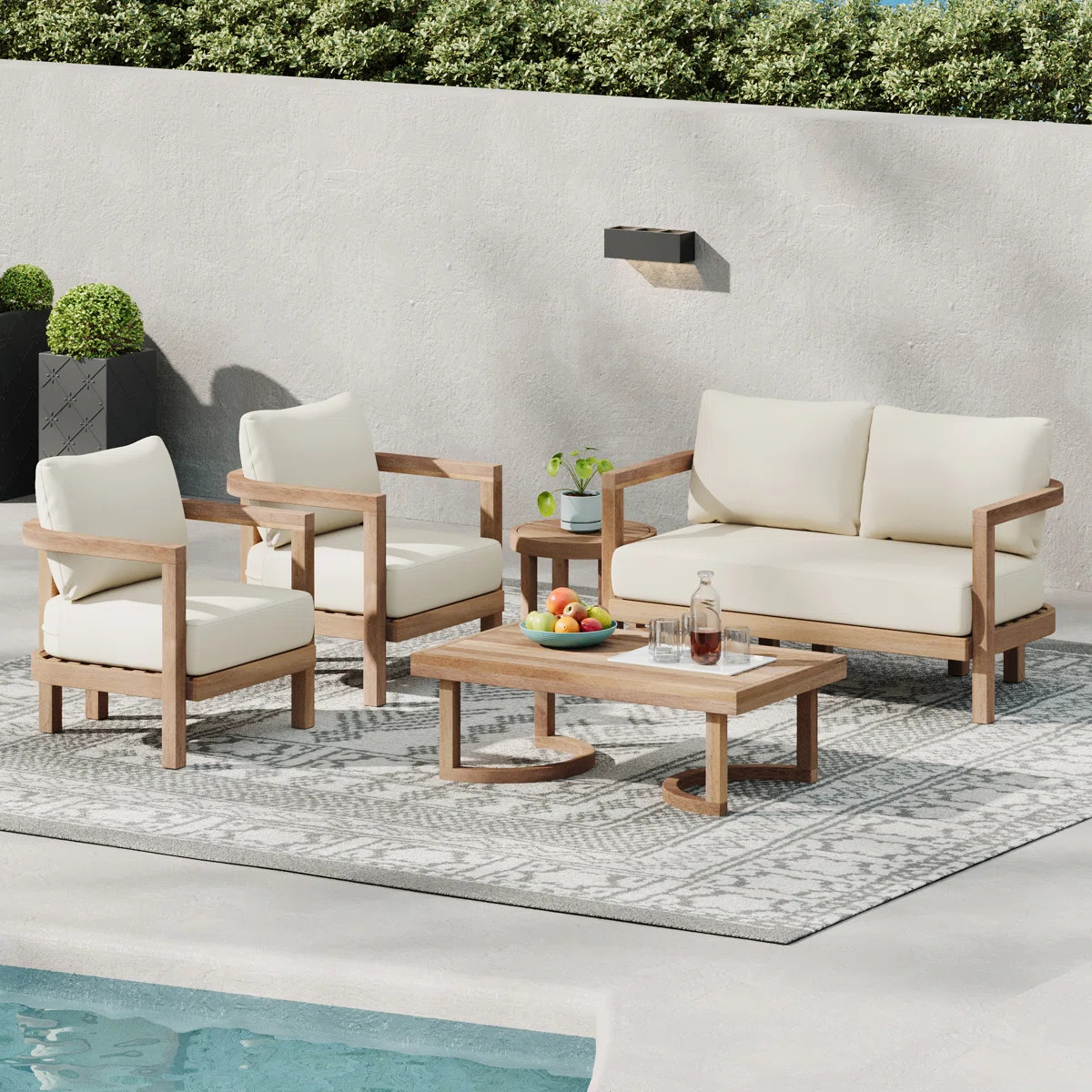 Trevohn 5-piece Outdoor Seating Group with Cushions | Wayfair North America