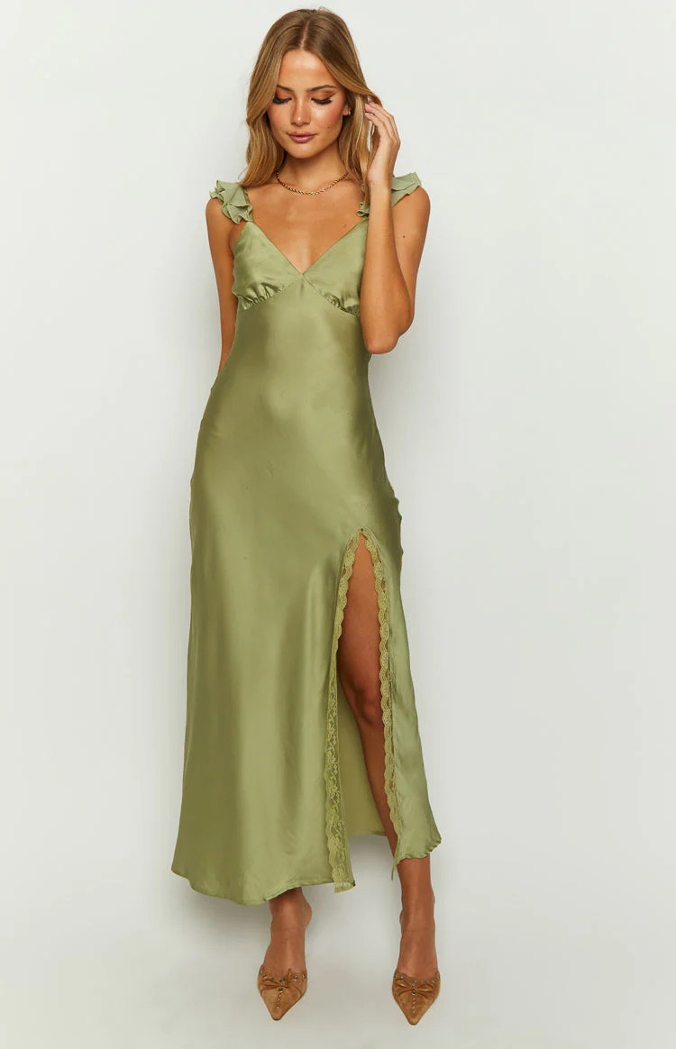 Wendy Sage Maxi Dress | Beginning Boutique (US)