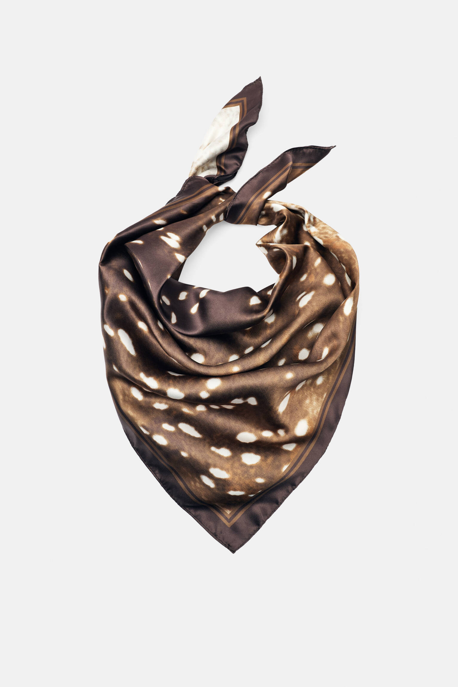Satin deer print bandanna - Pull&Bear United Kingdom | PULL and BEAR UK
