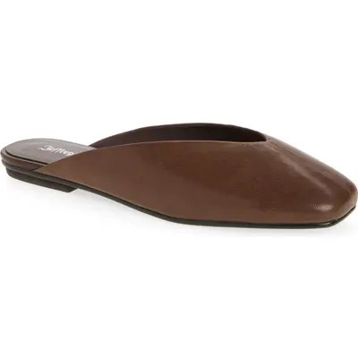 Jeffrey Campbell Advocate Square Toe Mule in Coffee at Nordstrom, Size 6.5 | Nordstrom
