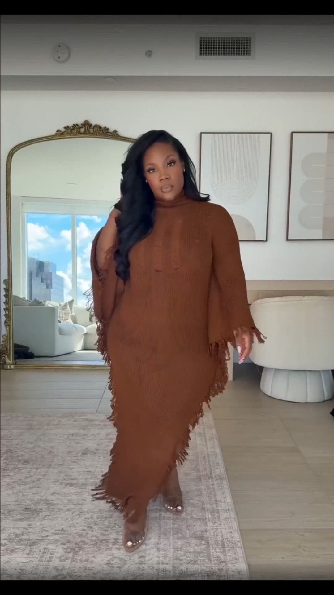 This dress is so extra and I can’t get enough!! The fringe detail is so perfect for fall 🤎🍂

Fall outfits women, fall dresses, Emmy petit