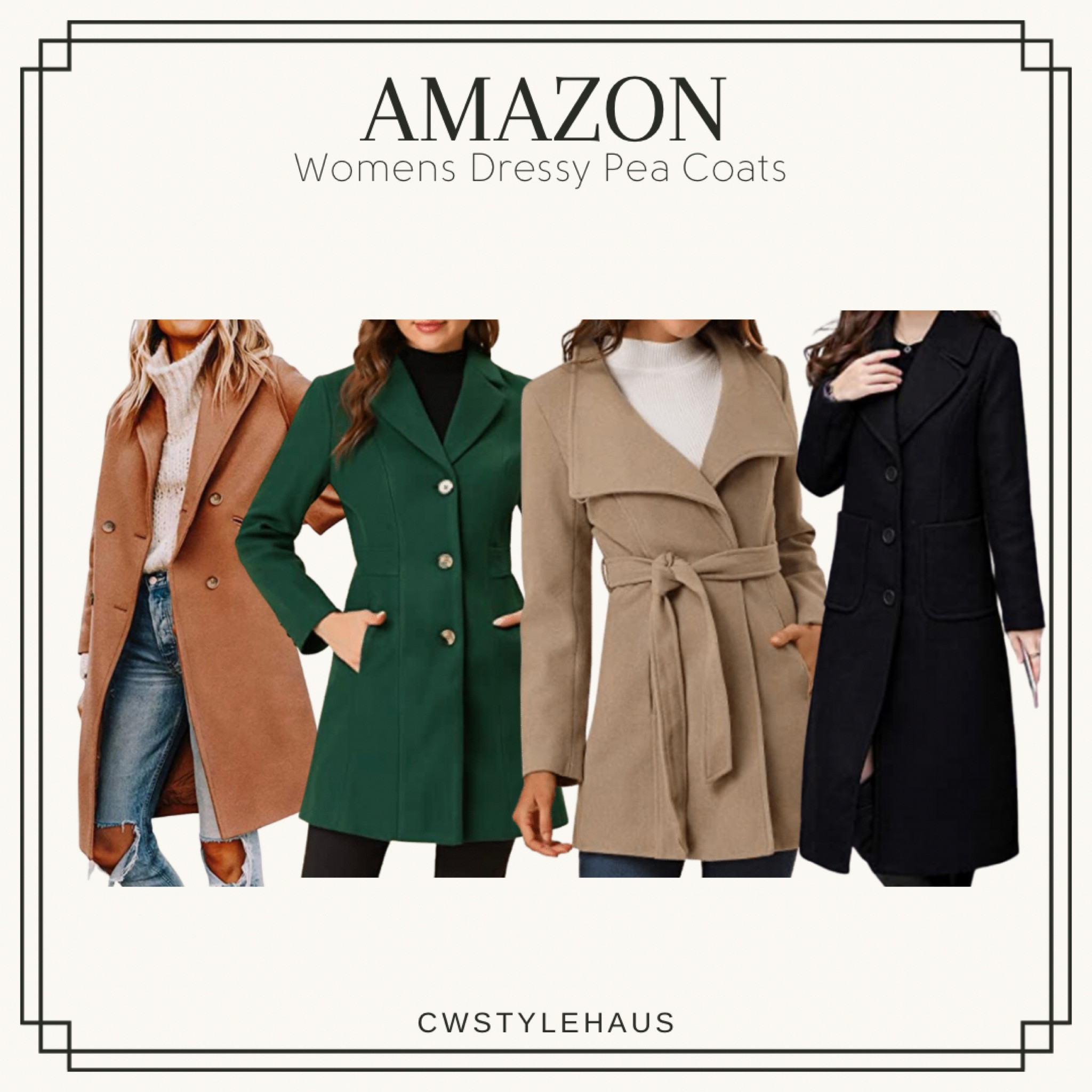 A M A Z O N //   Women’s dressy pea coats

Long coat, winter coat, cold weather, tie coat, button coat, dress coat, dressy coat, women’s coat, lapel coat, collared coat, 3 button coat, 2 button coat

#LTKSeasonal #LTKunder100