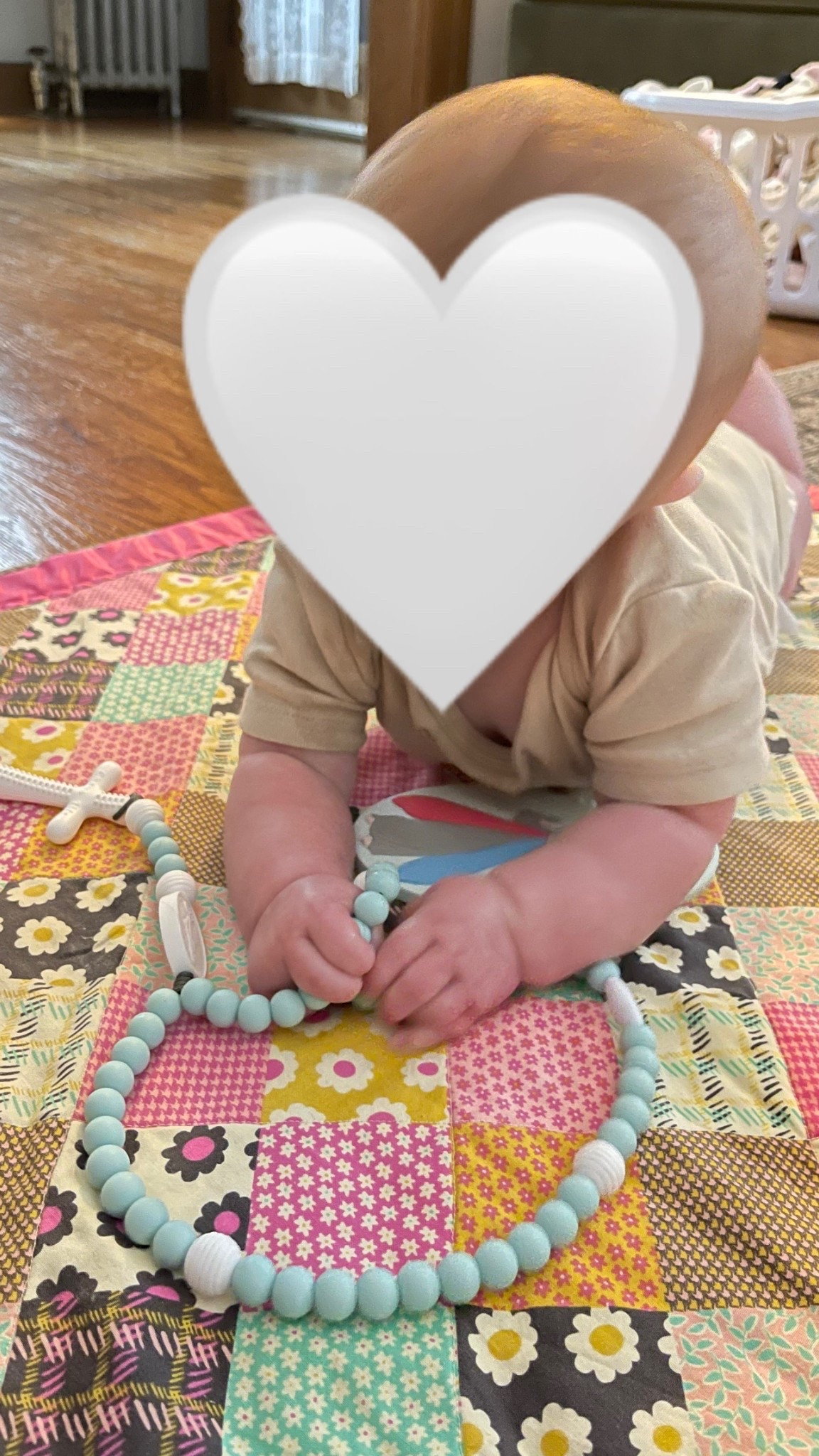 Another baptism gift idea!! Baby rosary teether and divine mercy medallion teether 