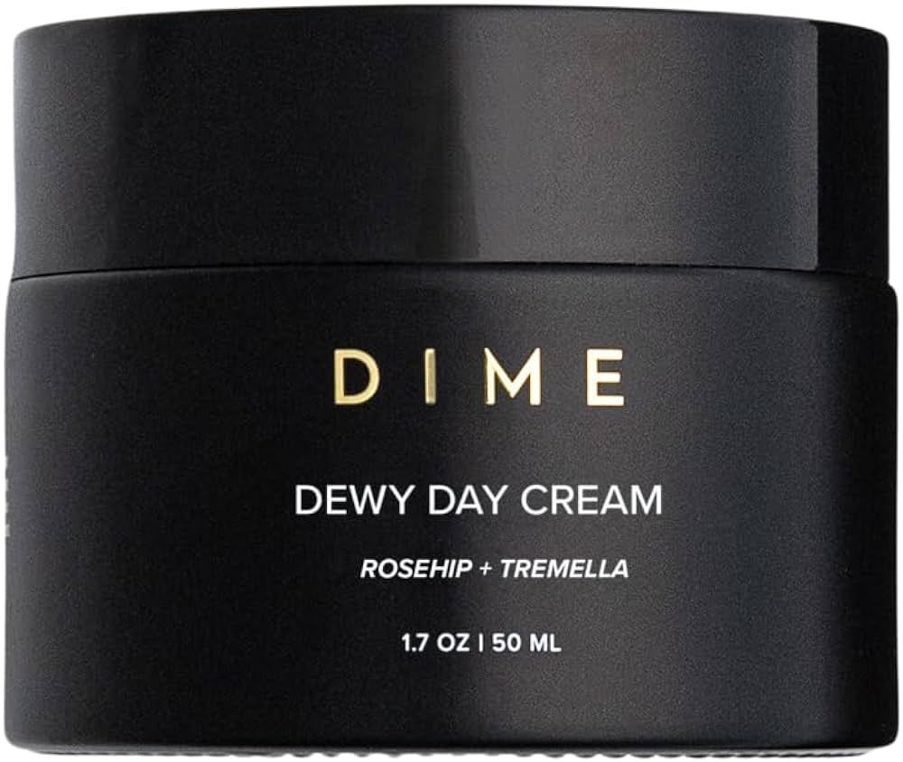 Dime Beauty Dewy Day Cream, Light moisturizer with Rosehip and Tremella Promoting Collagen and El... | Amazon (US)