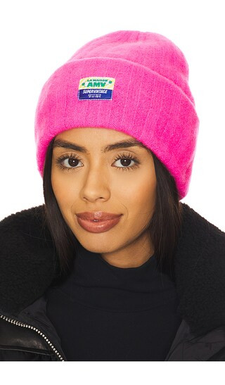American Vintage Vitow Beanie in Pink. | Revolve Clothing (Global)
