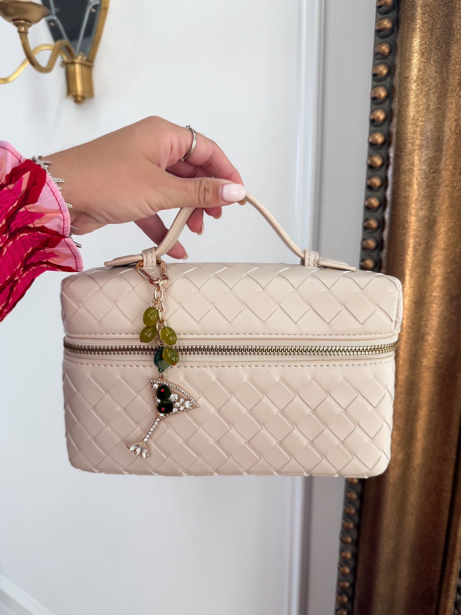 Bottega inspired bag!
Love the bag charms! 

#LTKNYFW #LTKItBag #LTKFindsUnder100