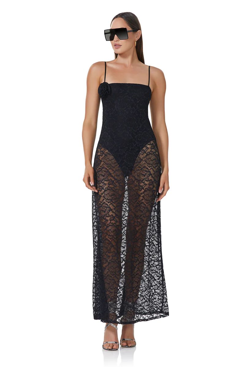 Shae Lace Dress - Noir | ShopAFRM