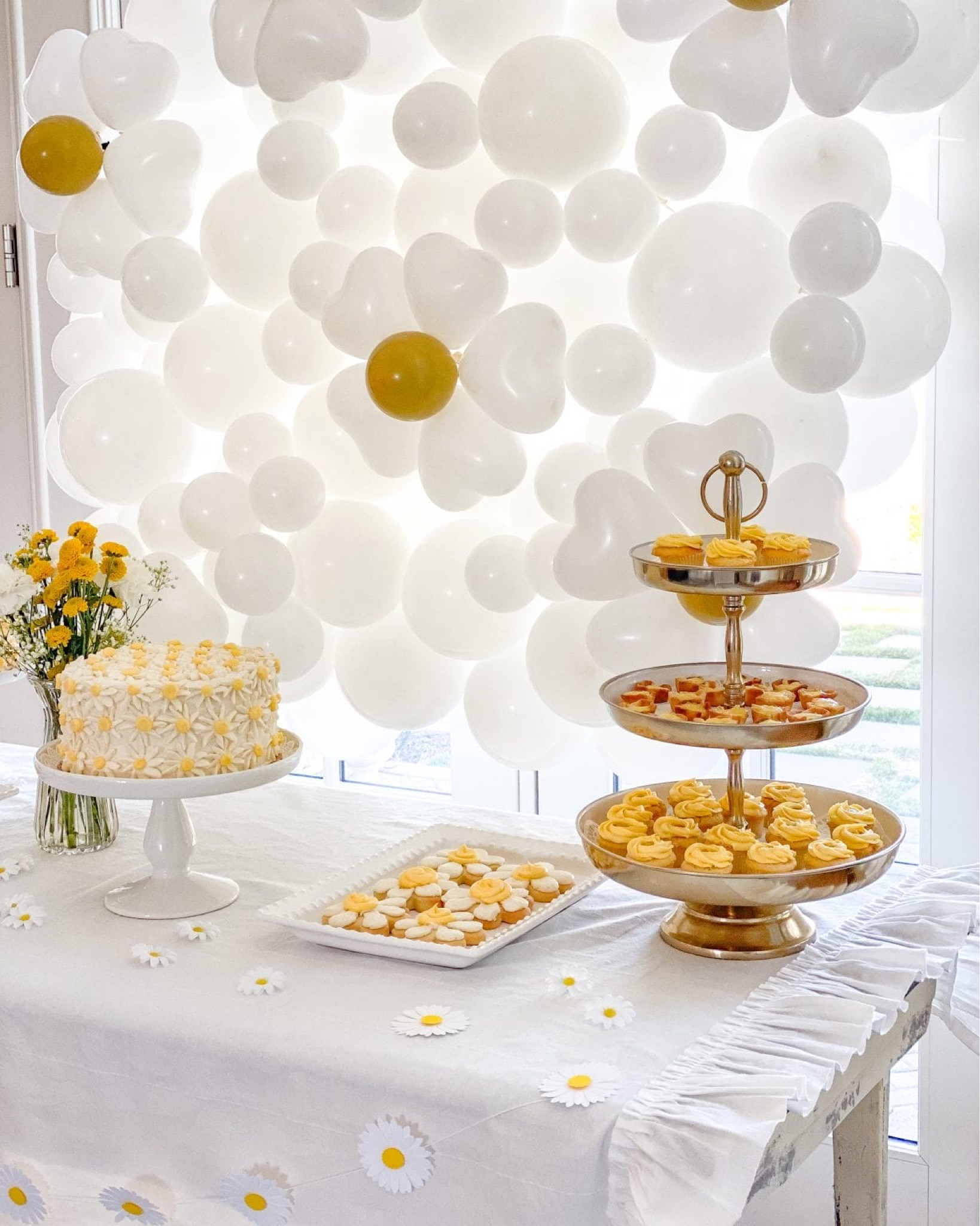 Sharing a spring daisy baby brunch I hosted for my daughter in law. I had the balloons delivered from a local shop but have shared links for you to create on your own! Exact and similar links below:

#LTKSeasonal #LTKbaby #LTKparties