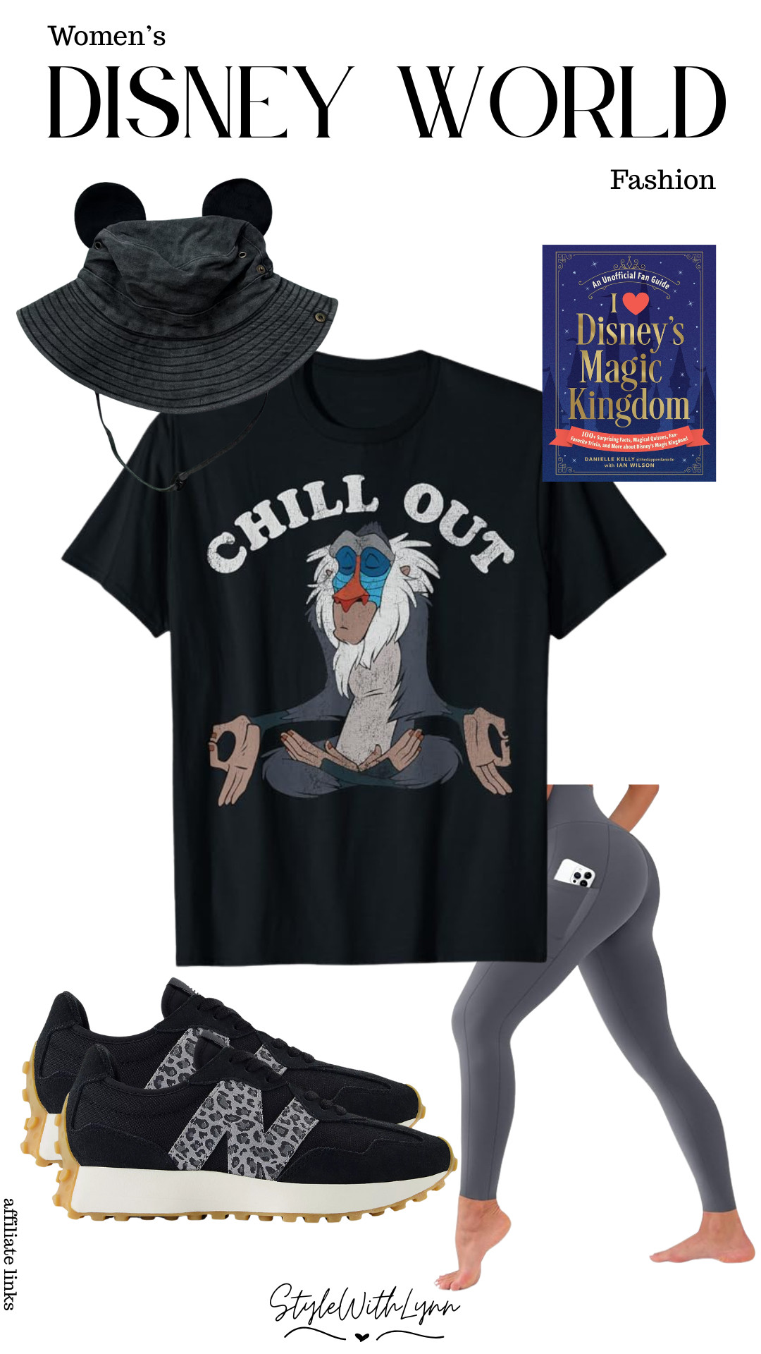 This women’s Disney World outfit is perfect for Animal Kingdom days when comfort is the priority. The Rafiki “Chill Out” tee paired with buttery-soft leggings and a Mickey bucket hat gives laid-back Disney style, while leopard-accent sneakers keep it cute and walkable for long park days. Ideal for Animal Kingdom, safari rides, and Disney park exploring in comfort. ✨

Shop this comfy Disney World outfit below!


women’s Disney World outfit, Animal Kingdom outfit women, Disney Animal Kingdom outfit, Rafiki Disney shirt outfit, Lion King Disney outfit women, Disney World casual outfit, Disney park outfit women, comfy Disney World outfit, Disney World leggings outfit, Mickey bucket hat outfit, Disney World sneakers outfit, Animal Kingdom casual outfit, Disney bounding Lion King, Disney influencer outfit, Disney World fashion inspiration, safari Disney outfit women 

 #LTKootd #LTKmomlife #LTKTravel